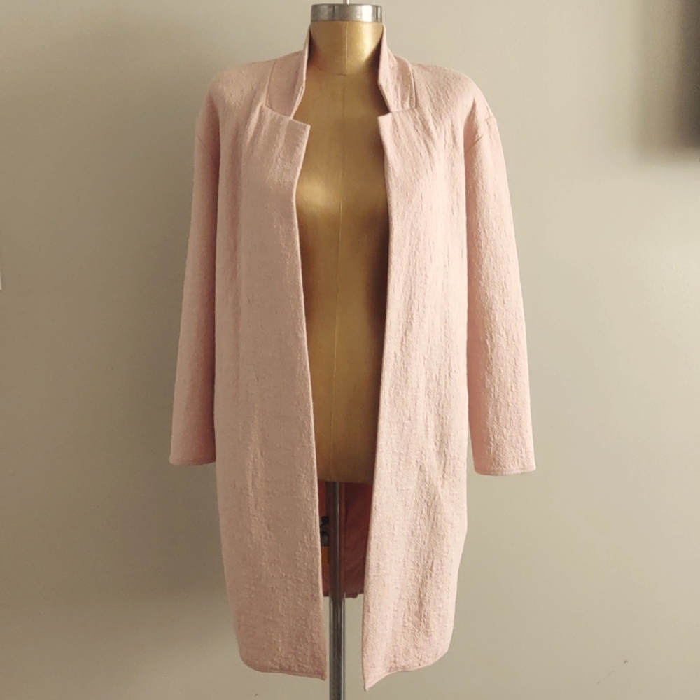 Notch Collar Long Cardigan/Jacket